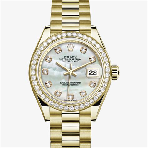 rolex lady datejust al polso|lady datejust oyster gold.